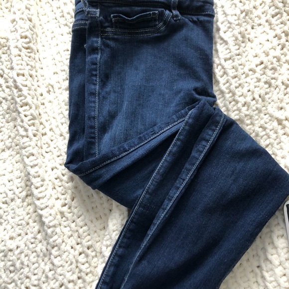 Ripped cropped blue skinny jeans - Picture 1 of 3